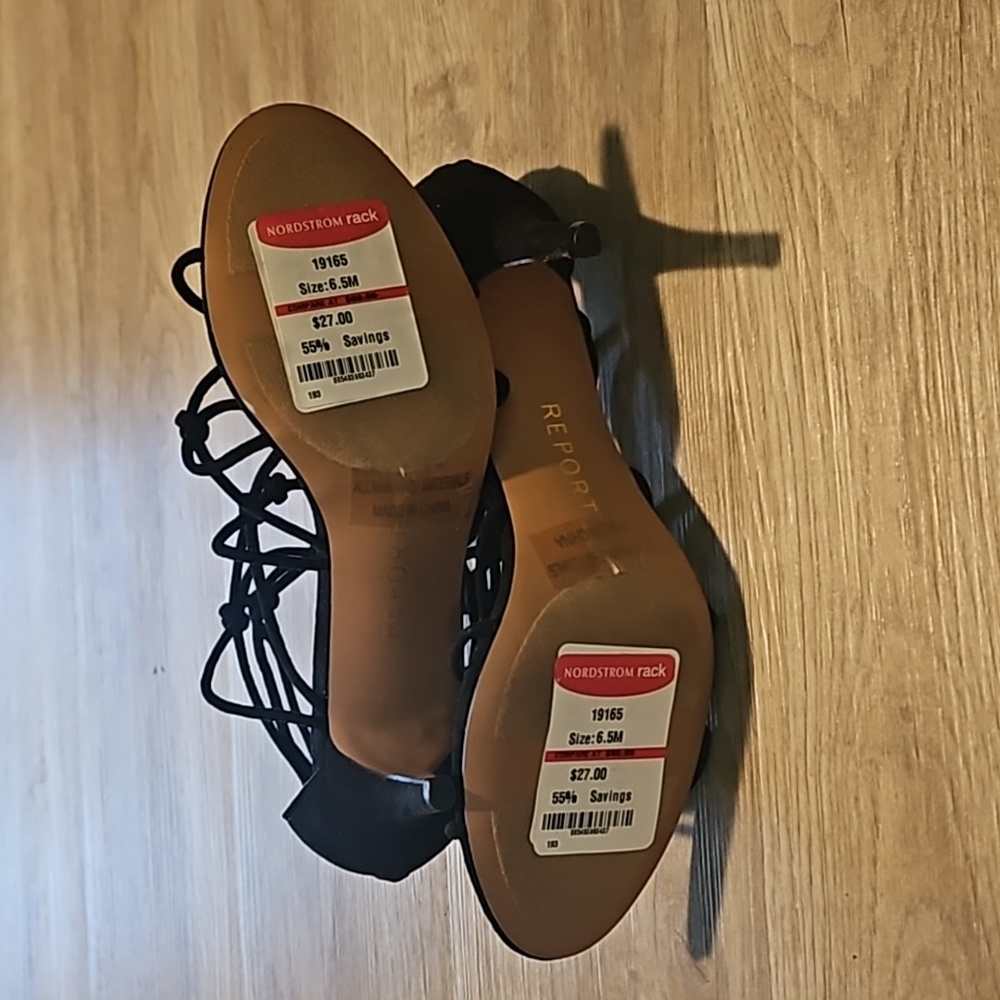 🖤NWT~Report Strappy Zip Back Heels Size 6.5 - Picture 5 of 11